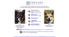 Desktop Screenshot of forpaws.org