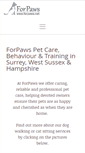 Mobile Screenshot of forpaws.net