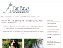 Tablet Screenshot of forpaws.net